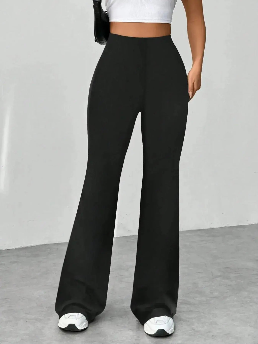 High Waisted Flare Pants - DaisyDrop 