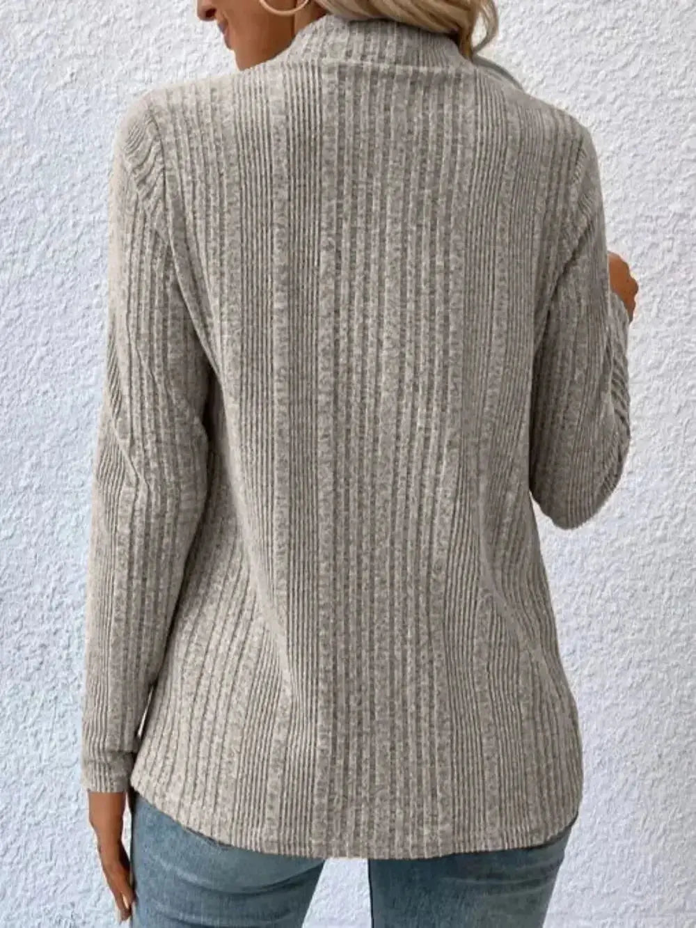 Open Front Long Sleeve Cardigan - DaisyDrop 