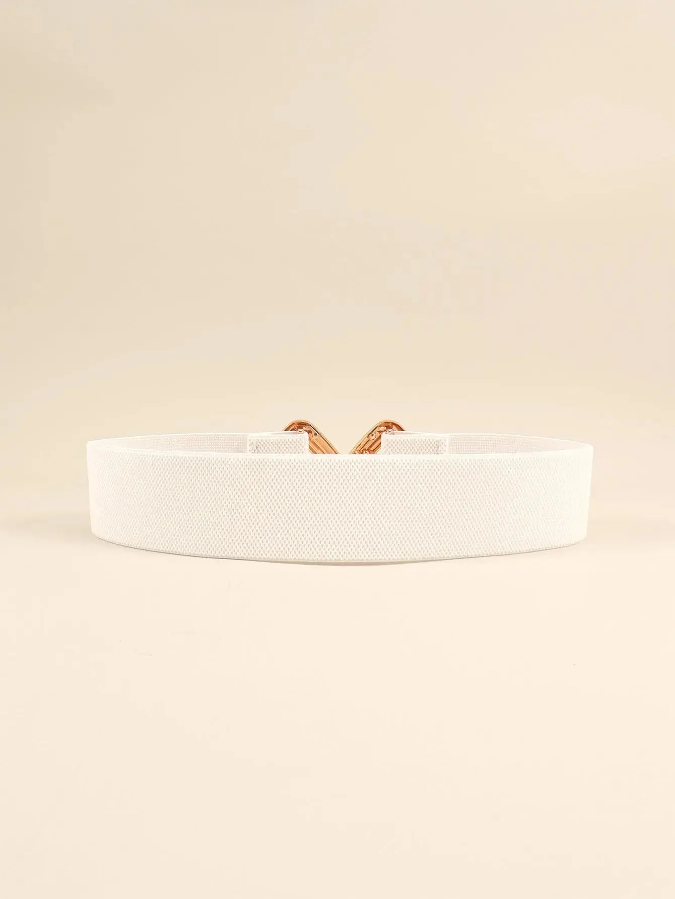 Geometric Buckle Elastic Wide Belt - DaisyDrop 